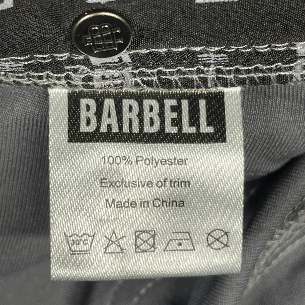 Barbell Apparel Slim Athletic Fit Pants Mens Grey Performance Chino Commuter 32